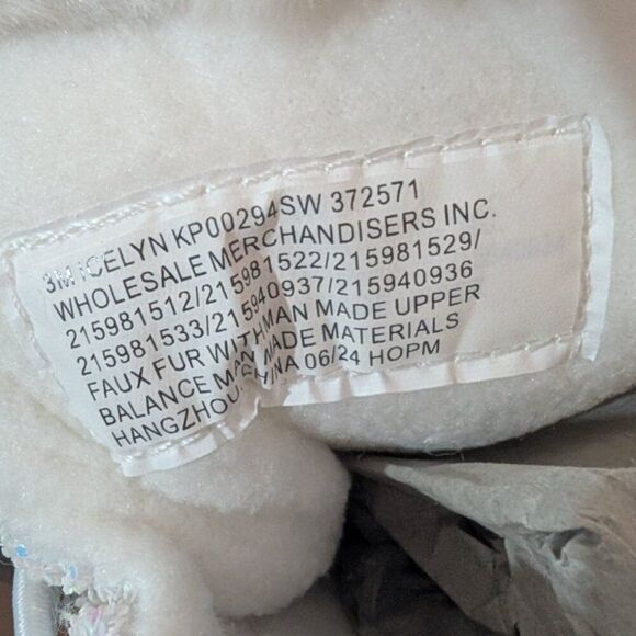 Girls ICELYN JR Boot Size 3 White Sparkles Rain Snow Boot - Picture 7 of 7